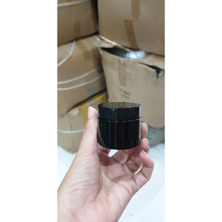 Hũ nhựa 50g đen nắp đen