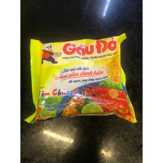 Mì tôm gấu đỏ vị tôm chua cay 1 gói 63g