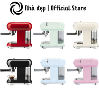 Máy pha cà phê smeg, máy pha cafe, espresso, capuccino, smeg coffee machine, dung tích 1l, đức, bh 12 tháng, nhadep_99