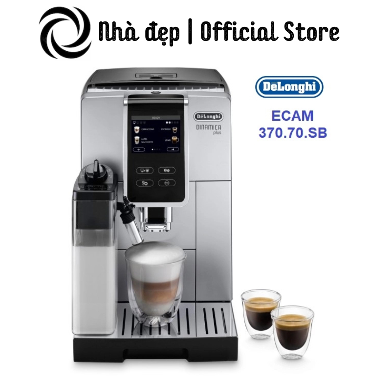 Máy Pha Cà Phê Tự Động DeLonghi Dinamica Plus ECAM 370.70.SB, Espresso, Cappuccino, MadeIn Italy, BH 12 Tháng, nhadep_99