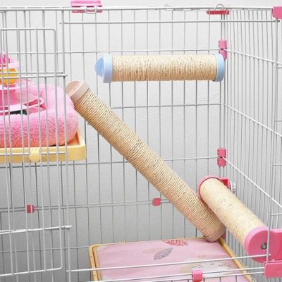Bàn cào móng cho mèo gắn chuồng lắp ghép