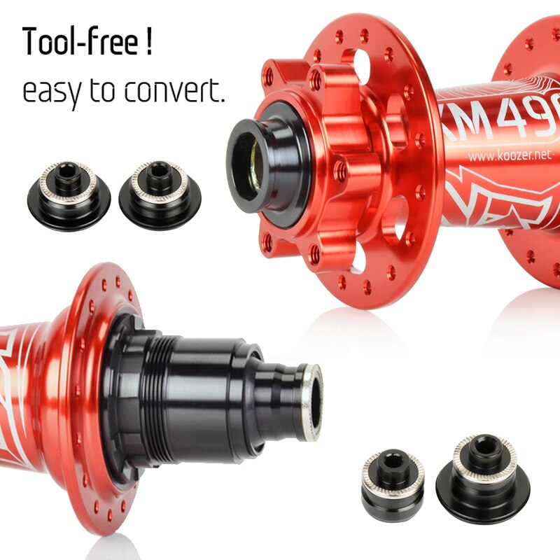 KOOZER Bộ Chuyển Đổi Trục Hub/Đùm Xe Đạp Cho CX420 XM490 MF480 BM440  9x100 10x135 QR 15x100 12x142mm THRU  12x148mm BOO