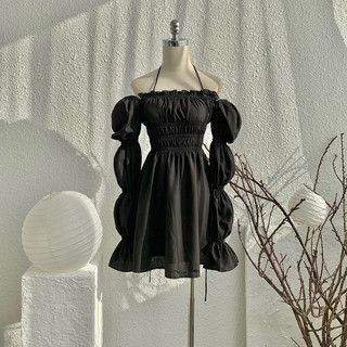 GILLBABY | Đầm váy tay phồng nhún ngực chiết eo đi chơi cafe hẹn hò (ROSIE DRESS)