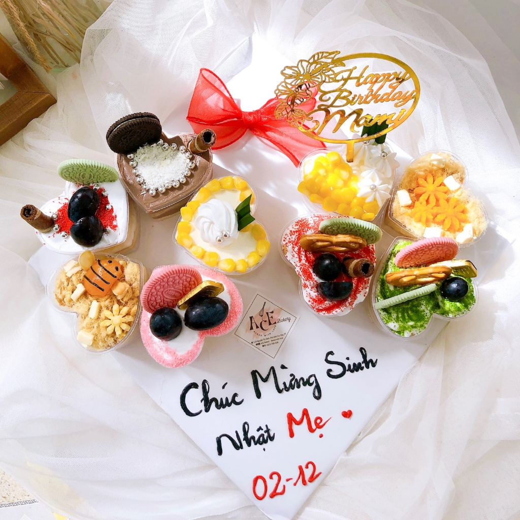 Ly trái tim đựng pana cotta, mousse, bánh kem, bánh tiệc 150ml