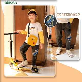 DOKMA - Quần dài cotton cho bé trai 2-6y