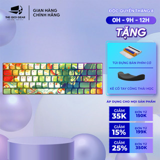 Bàn Phím Cơ Máy Tính Không Dây - Newmen GM680 - Jungle Dual Mode (Bluetooth 5.0 | Type C | LED RGB) - Hàng Chính Hãng