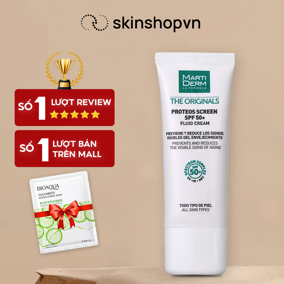 Kem Chống Nắng MartiDerm Chống Lão Hóa, Phòng Nám Quay Lại - MartiDerm The Originals Proteos Screen SPF50+ 40ml skinsho
