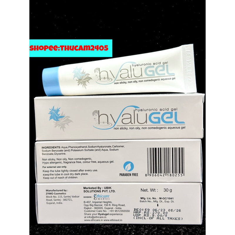 Gel Hyaluronic acid dưỡng ẩm, cấp ẩm chuyên sâu .