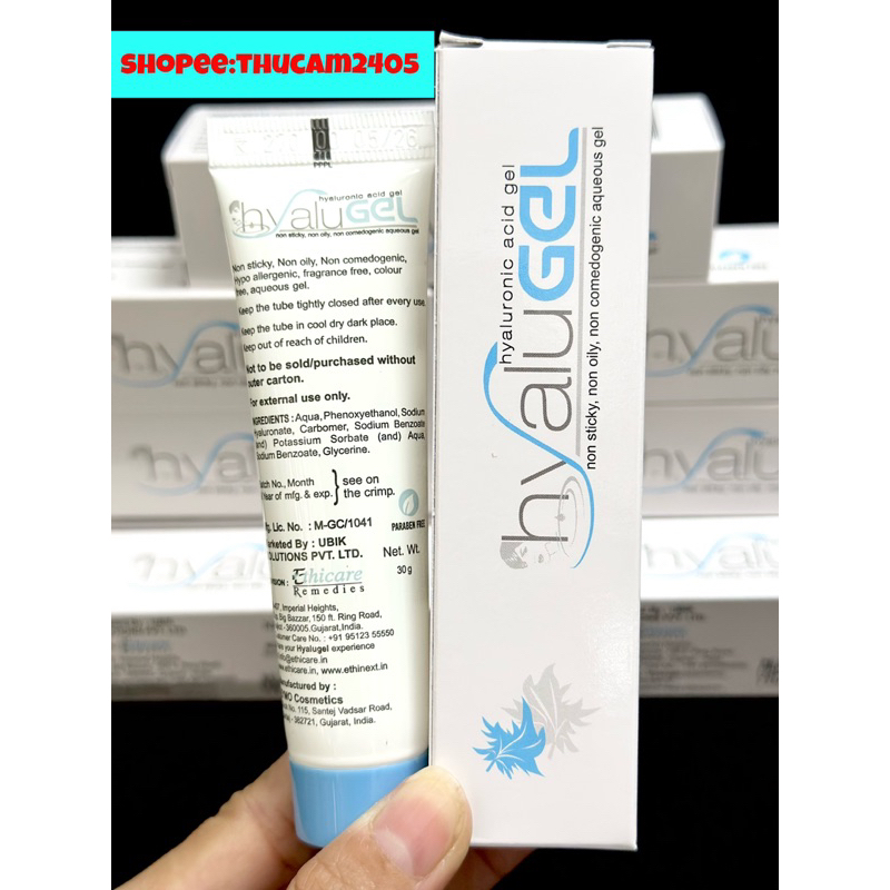 Gel Hyaluronic acid dưỡng ẩm, cấp ẩm chuyên sâu .