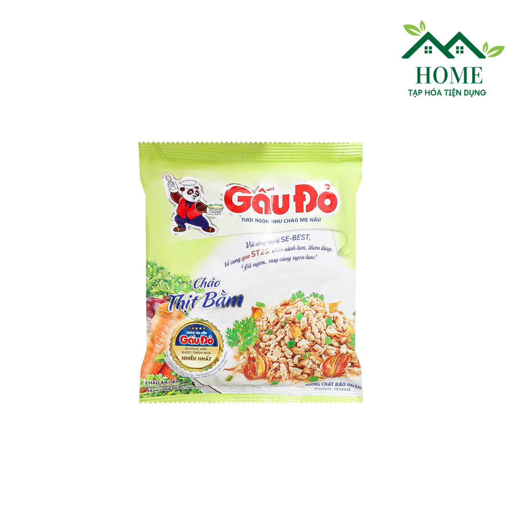 1 Gói cháo thịt bằm Gấu Đỏ 50g