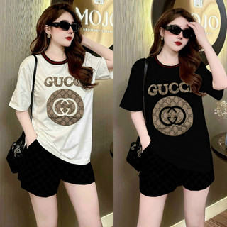 Sét bộ short cotton thêu g.c cao cấp