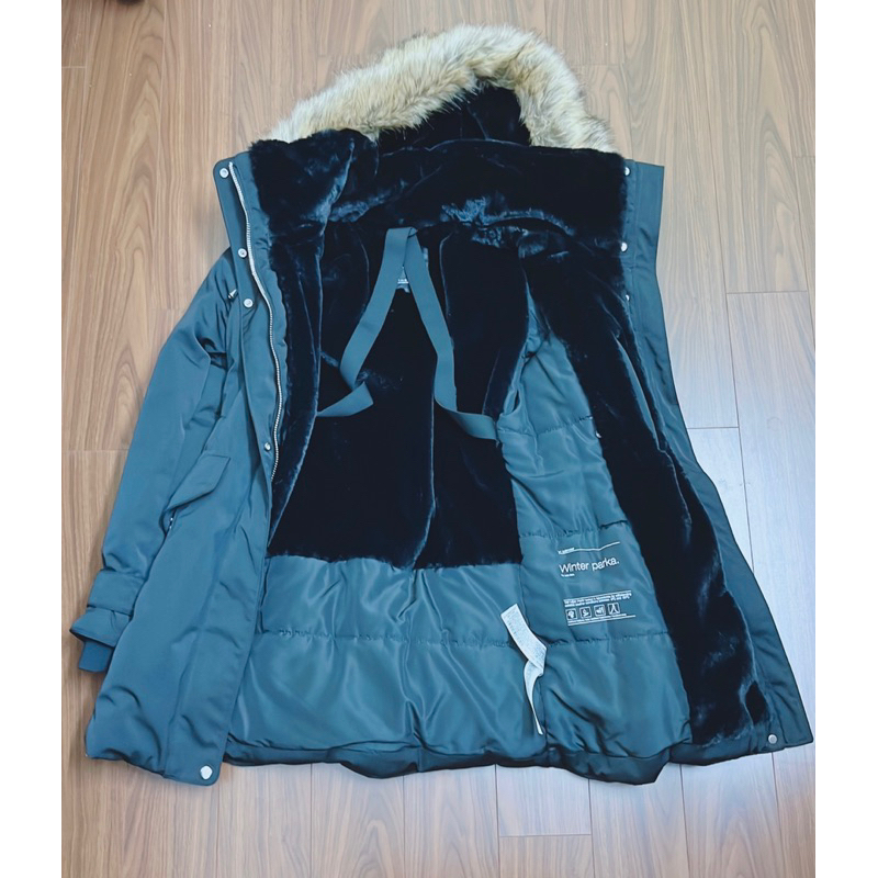 Parka lót lông zara auth giật tag chưa qua giặt là sz xs pass 1000k