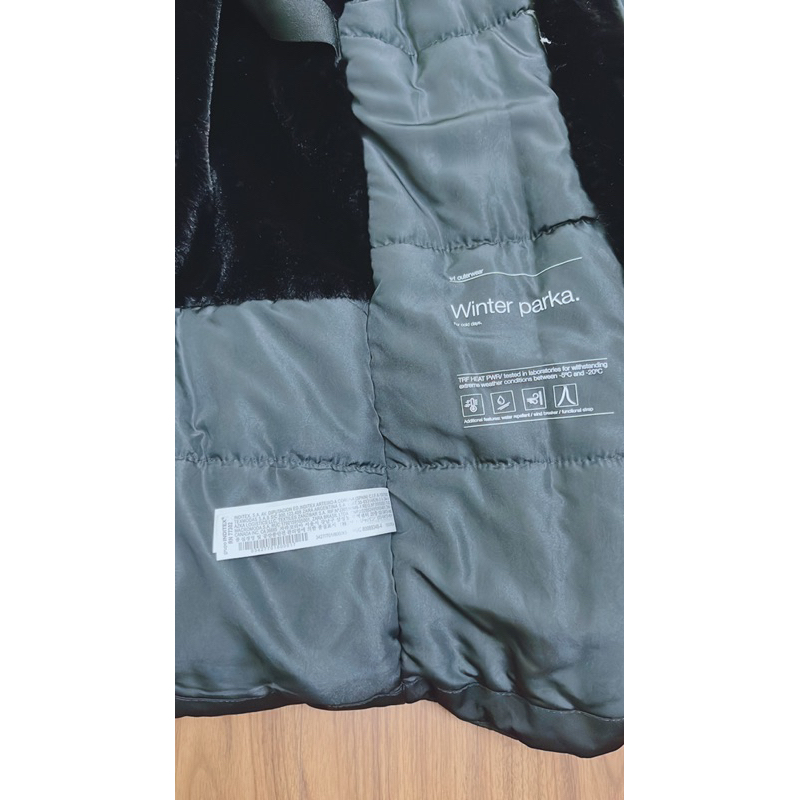 Parka lót lông zara auth giật tag chưa qua giặt là sz xs pass 1000k