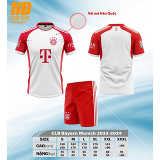 Bộ quần/áo thể thao, Bộ áo bóng đá Bayern Munich 2023 - 2024 sẵn kho, giá tốt