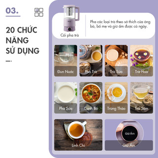 Máy làm sữa hạt mini Dingo DCB500