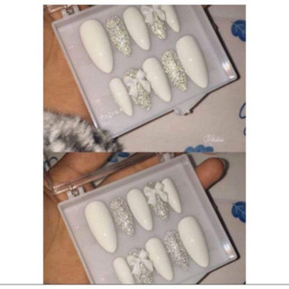 Nailbox thiết kế changgnails flash đính nơ lấp lánh