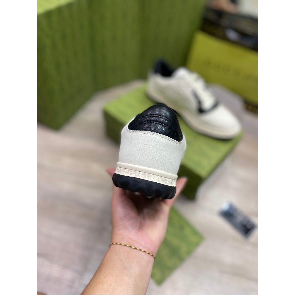 Giày Thể Thao Gucci MAC80 White Black, Giày Gucci MAC80 Trắng Đen Lai Aut Full Box + Bill