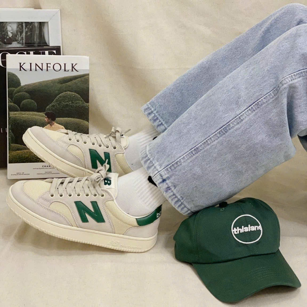 Giày thể thao anm nữ CT NB crt 300 2.0 xám xanh lá nam nữ cao cấp, giày NB 300 pro đế cao kem xám mới full hộp