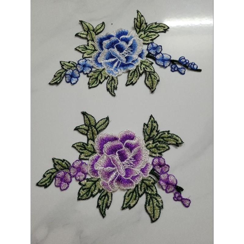 hoa thêu đính áo dài 20cm