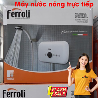 Máy Nước Nóng Trực Tiếp FERROLI RITA 4.5 / Rita FS-4.5 TM -RITA FS-4.5TM - Rita FS TM - RITA FS-4.5TE - Chống giật