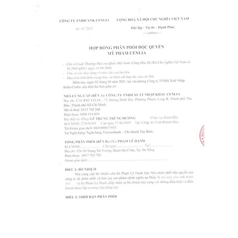 SERUM TRẮNG NÁCH CENLIA