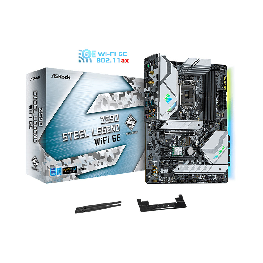 MAINBOARD ASROCK Z590 STEEL LEGEND WIFI 6E