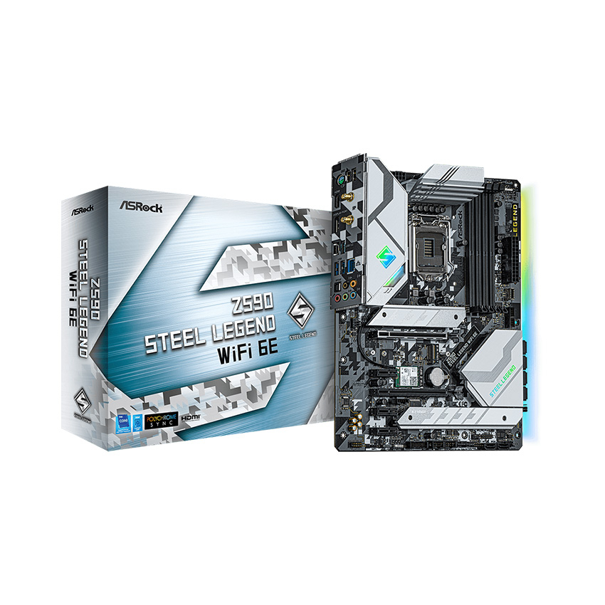 MAINBOARD ASROCK Z590 STEEL LEGEND WIFI 6E