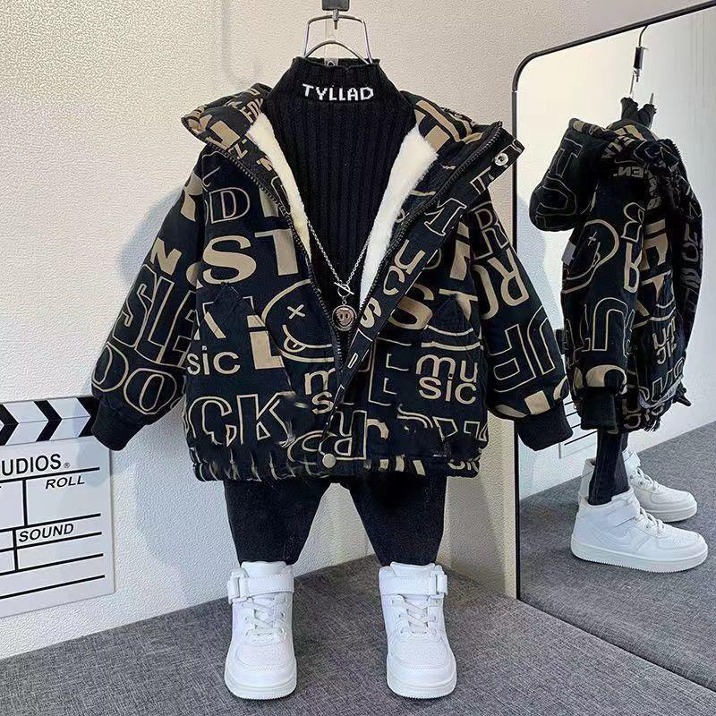 ÁO khoác lót lông cừu dày ấm cho bé trai