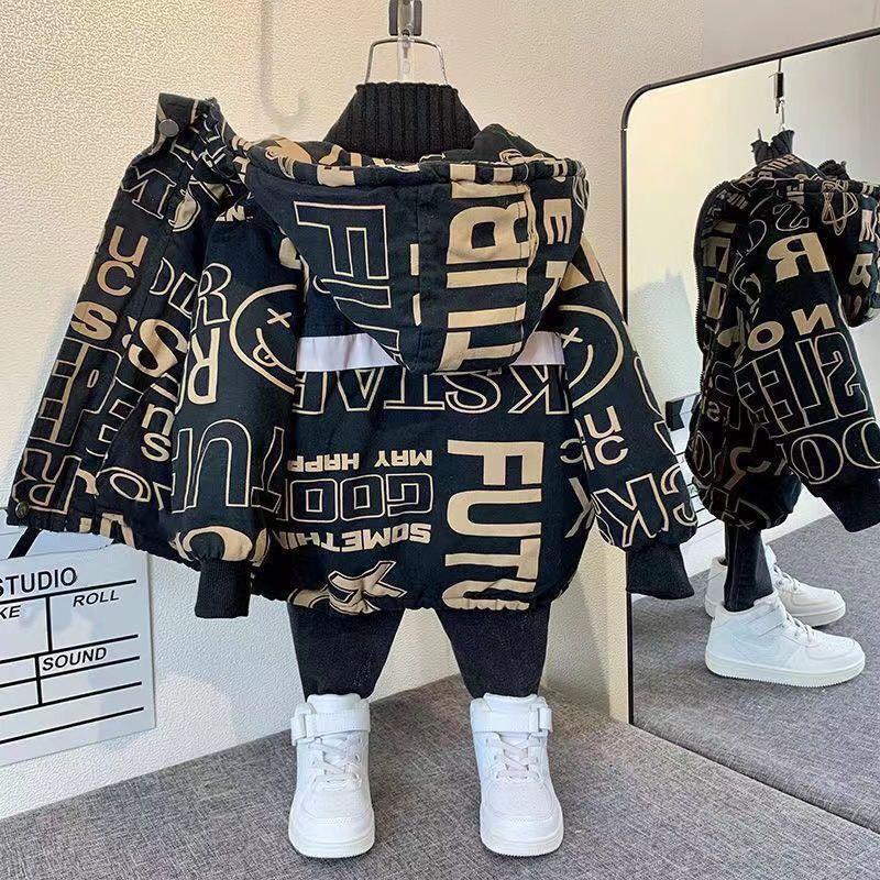 ÁO khoác lót lông cừu dày ấm cho bé trai