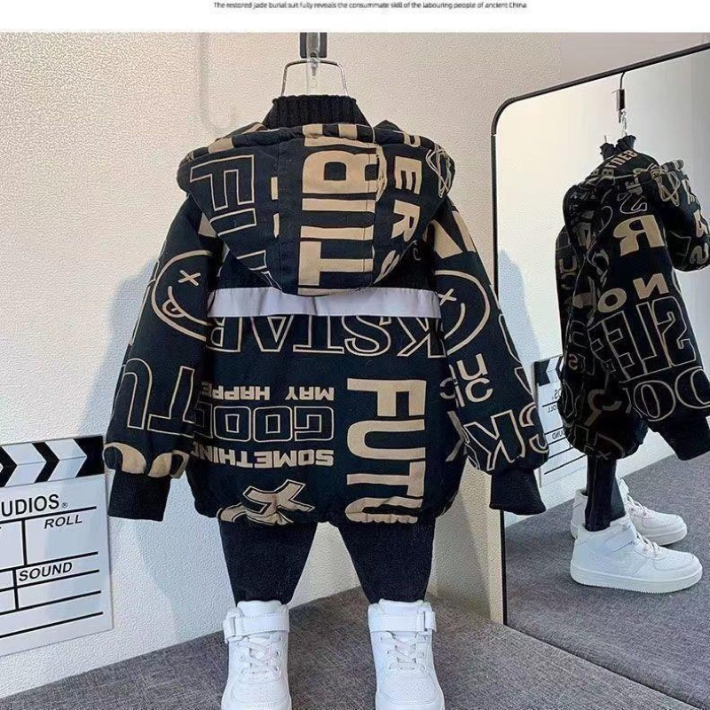 ÁO khoác lót lông cừu dày ấm cho bé trai