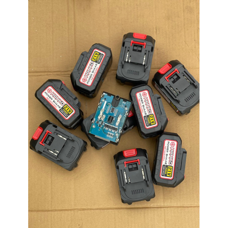 Pin đóng HANKO 10cell Mạch 4 mosfet, Lõi lisen 2000mah Nội trở 12,13 Chân pin makita 4cm