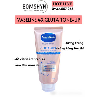 Vaseline 4x Tonup dưỡng thể trắng da dưỡng ẩm 300ml Thái lan