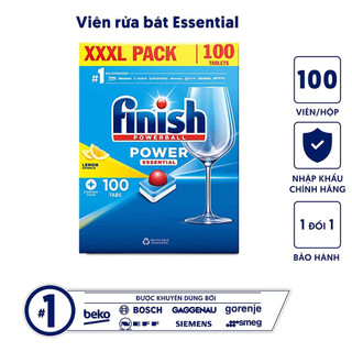 Viên rửa bát finish essential 100 viên, hàng chính hãng 100% nhập khẩu châu âu.