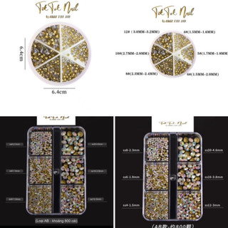 Đá chân nhọn hộp 6 size