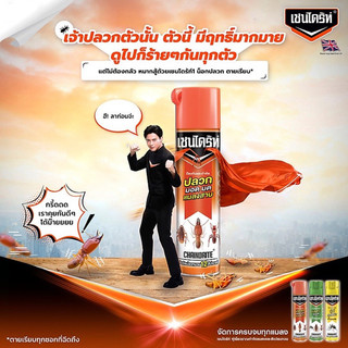 Bình xịt côn trùng (mối, kiến, dán,…) Chaindrite Thái Lan 600ml