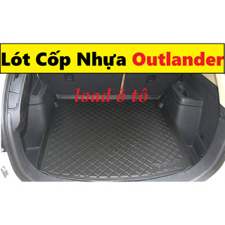 Lót cốp nhựa xe mitsubishi outlander 2024-2016 mẫu nhựa dẻo cao cấp, khay hành lý xe outlander