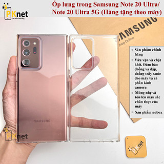 Ốp lưng silicon note 20 ultra, note 20 ultra 5g trong suốt chính hãng samsung