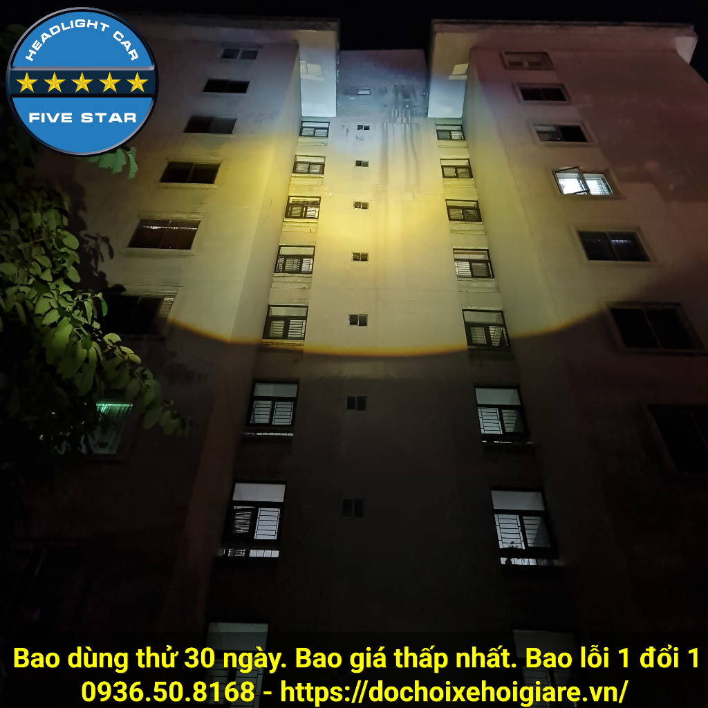 Đèn Bi Gầm Led Hyundai Accent 2018-2023. FIVE STAR 2.0 inch, 55W siêu sáng, 2 chế độ cốt pha. Bao dùng thử 30 ngày