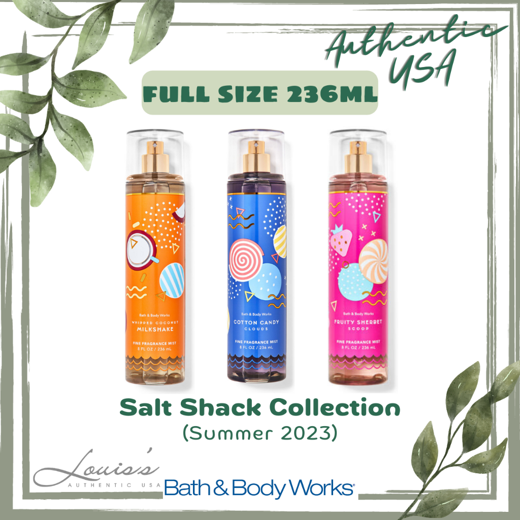 COTTON CANDY CLOUDS | FRUITY SHERBET SCOOP | WHIPPED COCONUT MILK - Body mist / Shower Bath & Body Works Mỹ