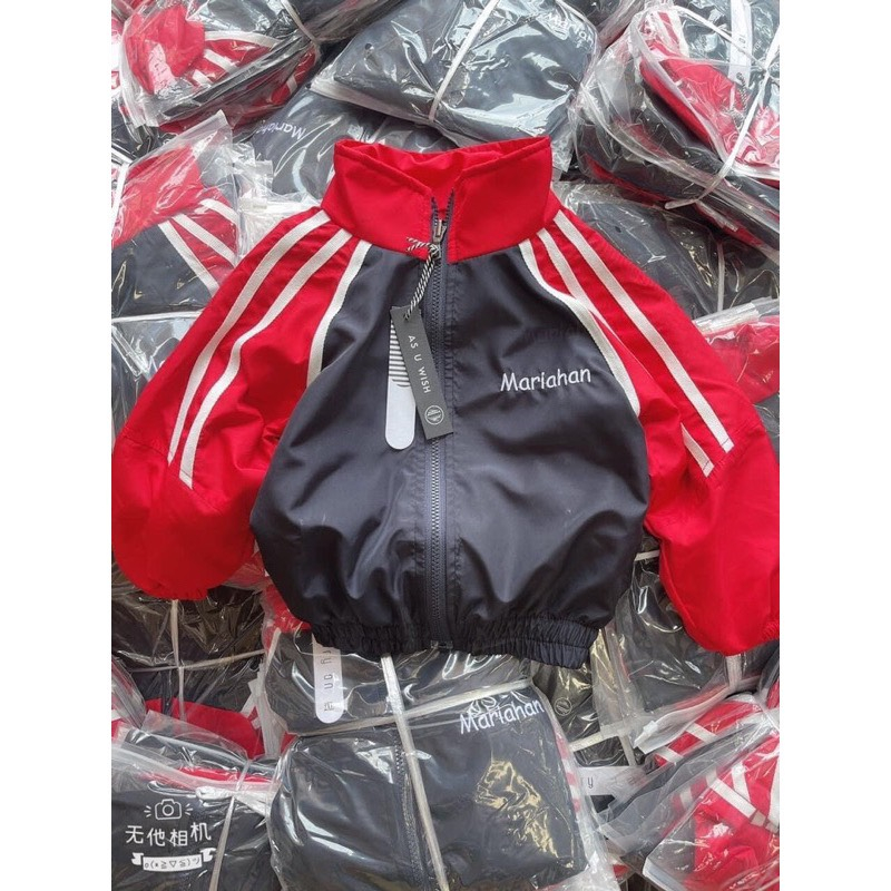 ÁO KHOÁC GIÓ THỂ THAO MARIAHAN ĐỎ CHO BÉ TRAI BÉ GÁI 9-18Kgg