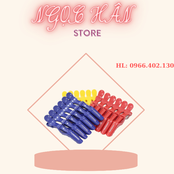 Kẹp mỏ vịt toni & guy làm tóc cố định tóc khi nhuộm chuyên dụng cho thợ cắt tóc