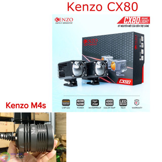 [Mẫu V2.0 2024] Kenzo M4s và Kenzo CX80 60W v2 - đèn trợ sáng chuyên cos pha, M20 M60 ultra R60 M10 m4