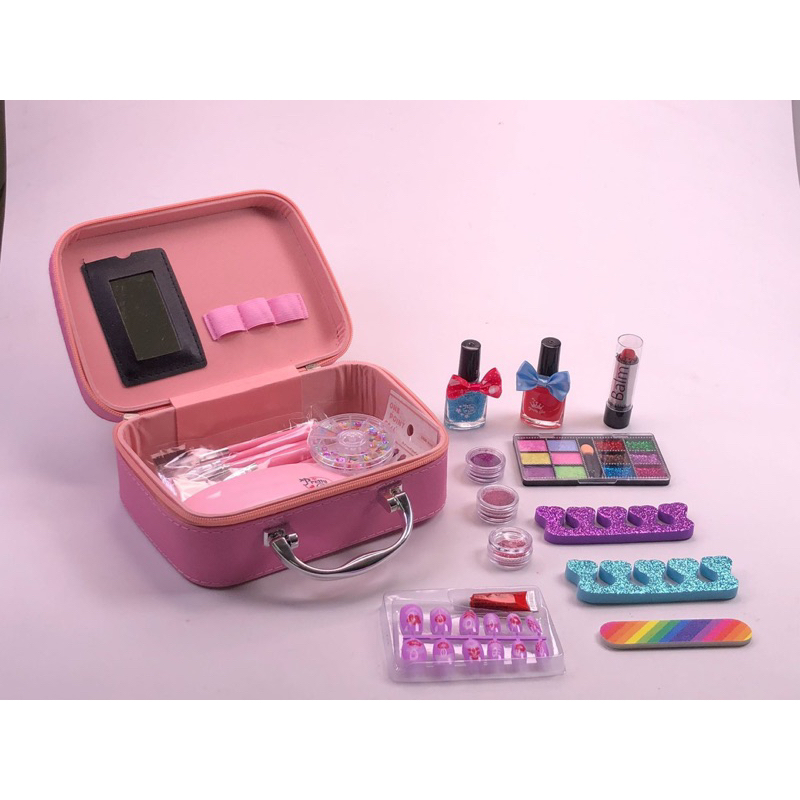 Cốp trang điểm có máy hơ móng tay 768-7 an toàn, cao cấp cho bé gái