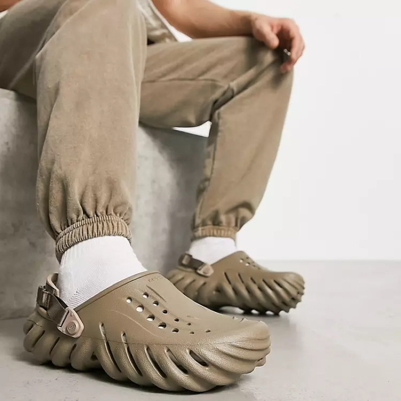 Mẫu dép crocss echo clog đủ màu quai dù, dép cho nam nữ tặng kèm 12 sicker size 36 37 38 39 40 41 42 43 44 45