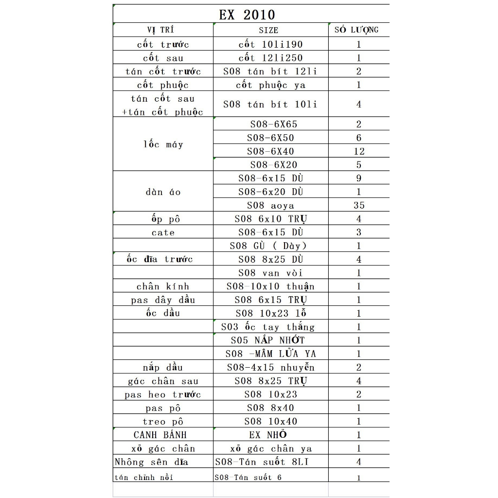Full Salaya Inox 304 Ex2010 Chính hãng Mẫu S08 Phay Logo