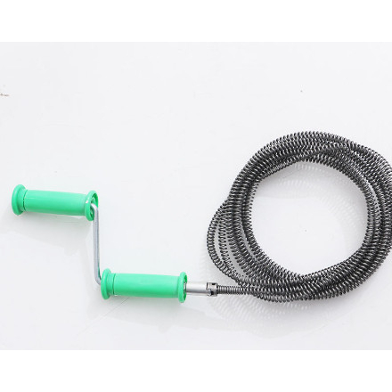 Dây thông tắc cống, thông bồn cầu lò xo inox không gỉ siêu bền 5m, 8m, 10m,12m  có tay quay