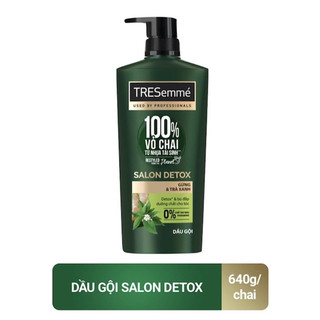 Dầu Gội TRESemmé Salon Detox Gừng và Trà Xanh Giúp Tóc Chắc Khoẻ 640g