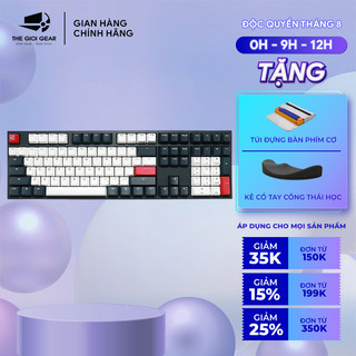 Bàn Phím Cơ Có Dây - Ducky One 2 Tuxedo - Hàng Chính Hãng