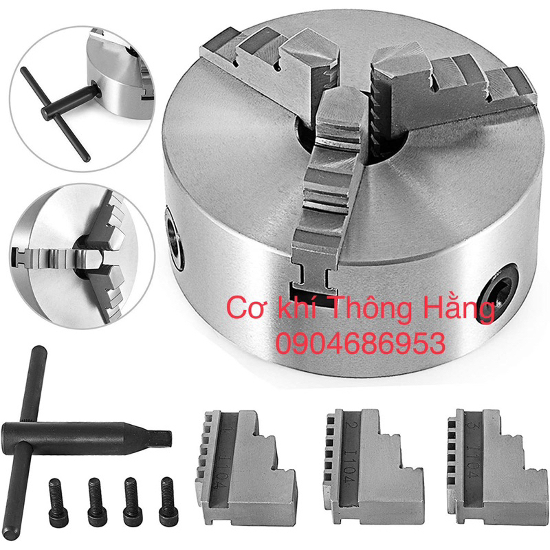 Mâm cặp 3 chấu máy tiện K11-250, phi 250mm xuất xứ Trung Quốc