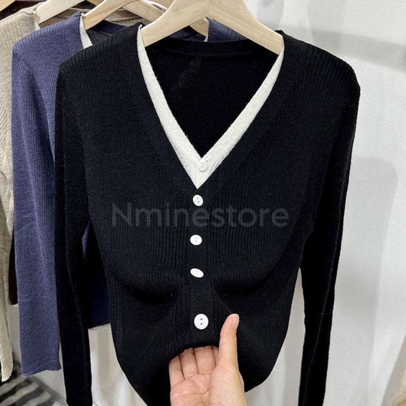 Áo Cadigan len mỏng hàng loại 1 NMINESTORE kèm video thật